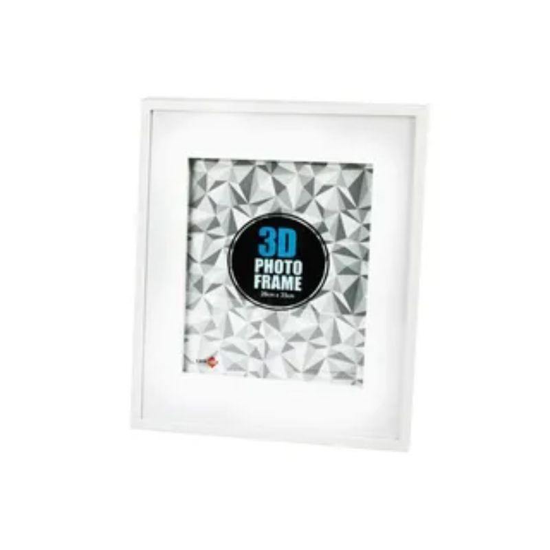 40X50/28X35CM 3D FRAME WHITE - The Base Warehouse