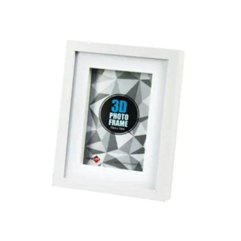 White 3D Frame - 15cm x 20cm / 10cm x 15cm - The Base Warehouse