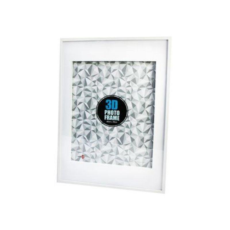 3D White Frame - 50cm x 70cm / 40cm x 50cm - The Base Warehouse