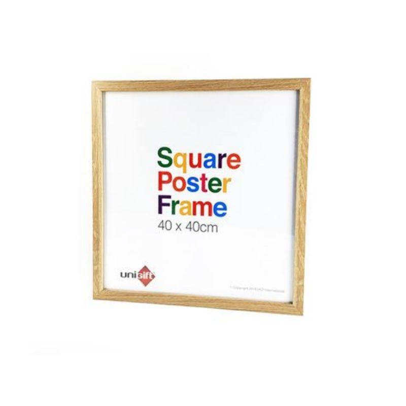Natural Square Poster Frame - 40cm x 40cm - The Base Warehouse