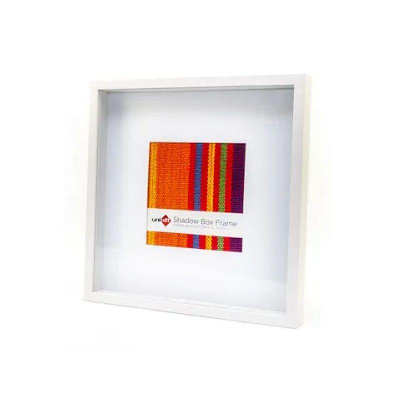 White Shadow Box Frame - 40cm x 40cm / 20cm x 20cm - The Base Warehouse