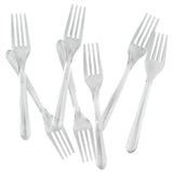 Load image into Gallery viewer, 20 Pack Heavy Weight Clear Plastic Forks - The Base Warehouse
