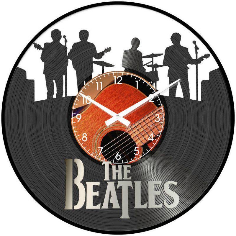 The Iconic Beatles Featured on Vinyl Record Clock - 30cm - The Base Warehouse