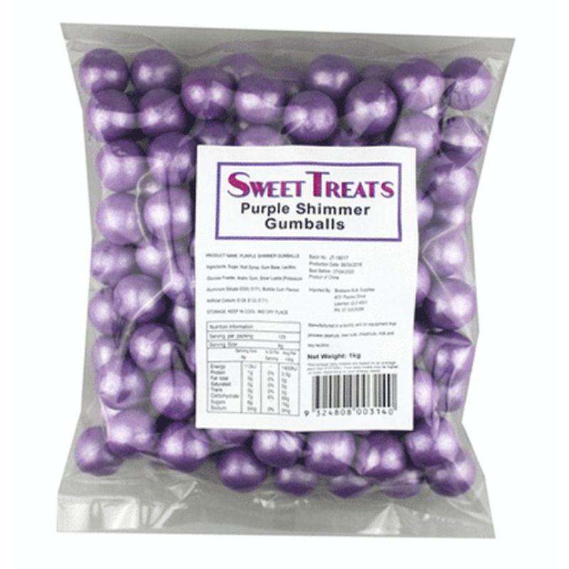 Purple Shimmer Gum Balls - 1kg