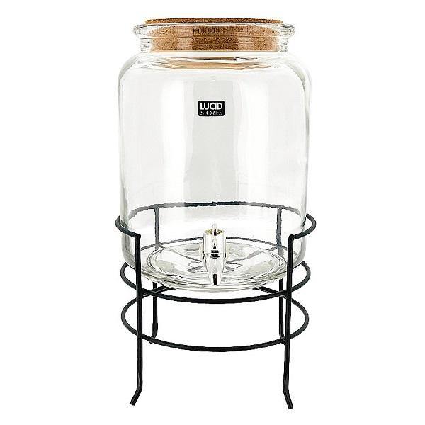 Glass Drink Dispenser - The Base Warehouse