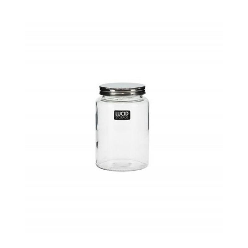 Glass Jar with Metal Lid - 520ml - The Base Warehouse