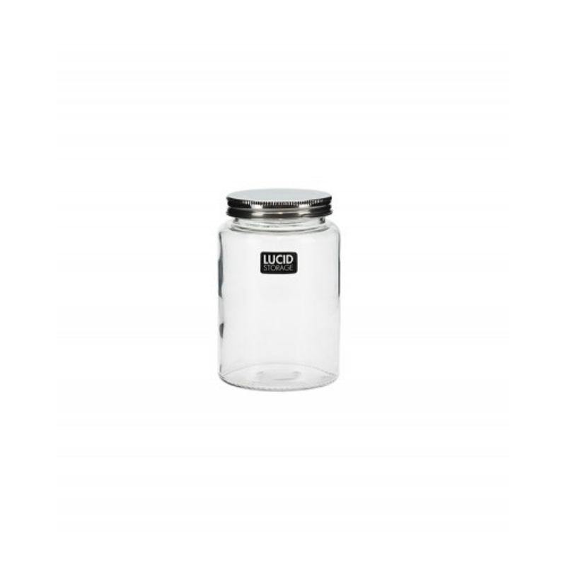 Glass Jar with Metal Lid - 520ml - The Base Warehouse