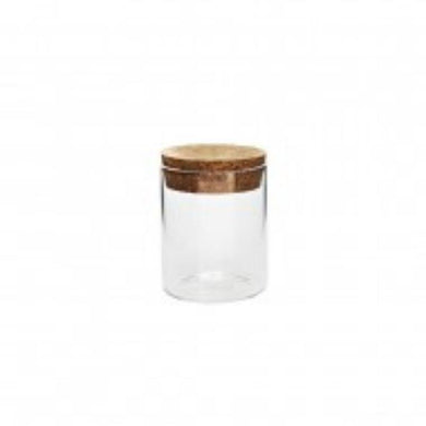 Glass Jar with Cork Lid - 6.5cm x 8.8cm - The Base Warehouse