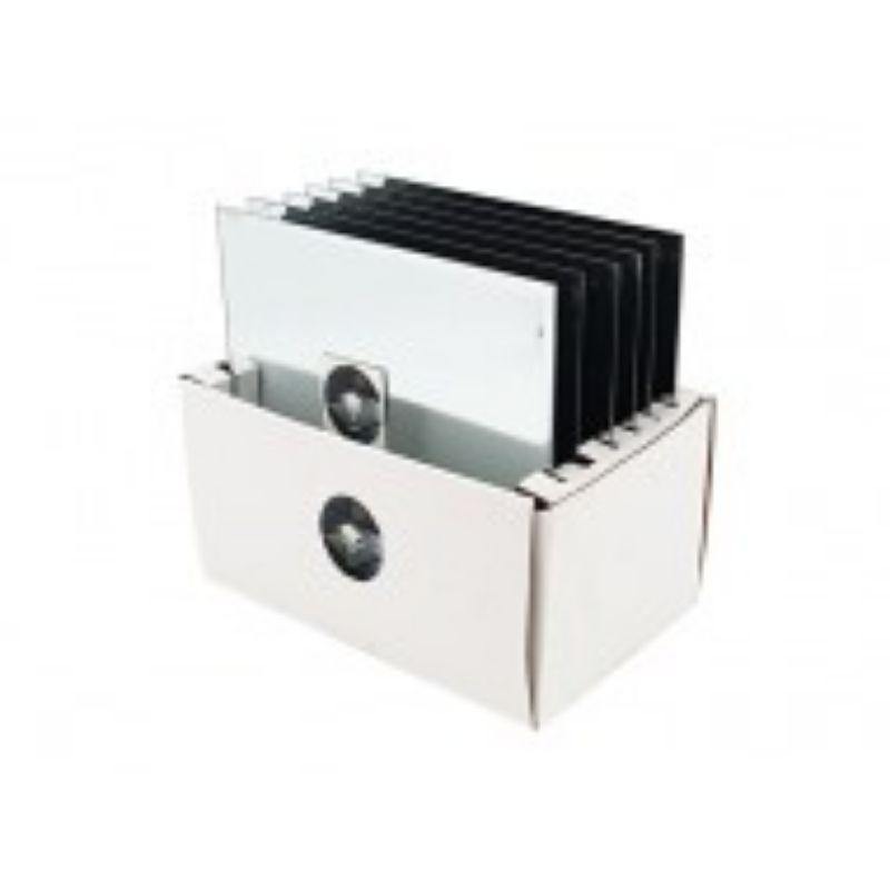 Mirror Round Plate with Beveled Edge - 25cm - The Base Warehouse