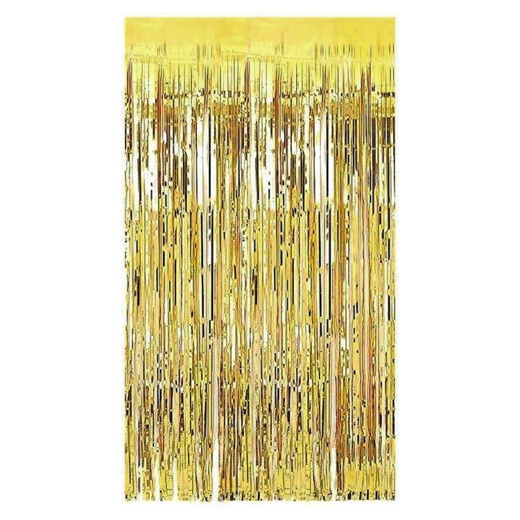 Gold Metallic Curtain - 1m x 2m - The Base Warehouse