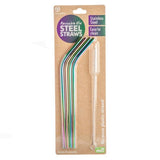 Load image into Gallery viewer, Rainbow Metallic Reusuable Steel Straws - The Base Warehouse
