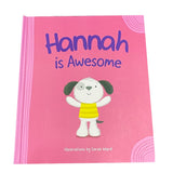 Load image into Gallery viewer, Hannah Is Awesome Personalised Book
