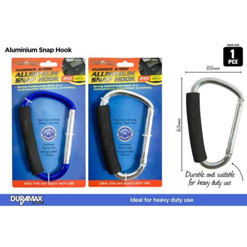 Aluminium Snap Hook - 16cm x 10cm - The Base Warehouse