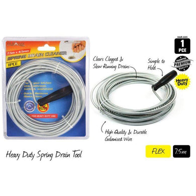 Spring Drain Cleaner - 7.5m - The Base Warehouse