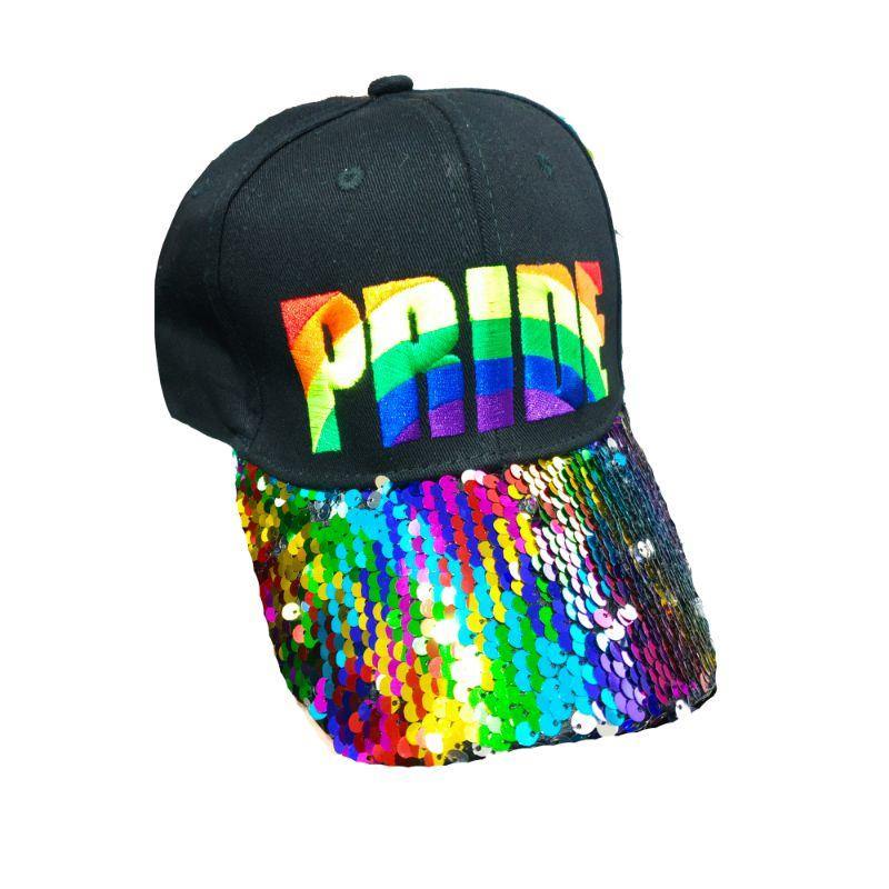 Rainbow Sequin Pride Hat | The Base Warehouse