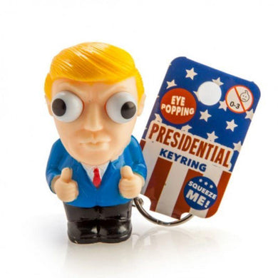 Donald Trump Eye Popper Keychain - 33cm x 2.5cm x 7cm - The Base Warehouse