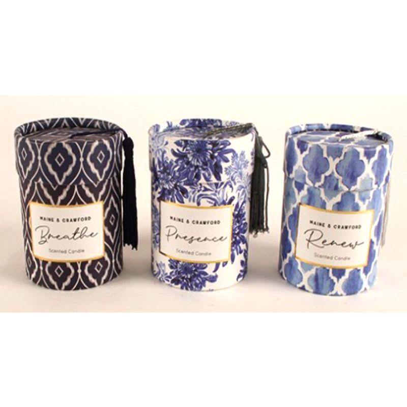 The Indigo Collection Hand Poured Candle - 220g - The Base Warehouse