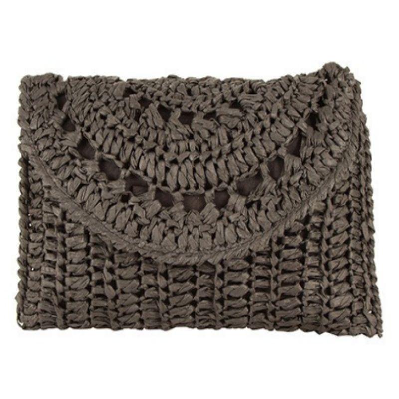 Phoenix Black Clutch Bag - 24cm x 14cm - The Base Warehouse