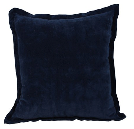 Deep Blue Royce Velvet Cushion - 50cm x 50cm