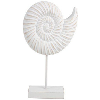 7 Seas Conch Shell on Stand - 36cm x 22cm x 7cm - The Base Warehouse