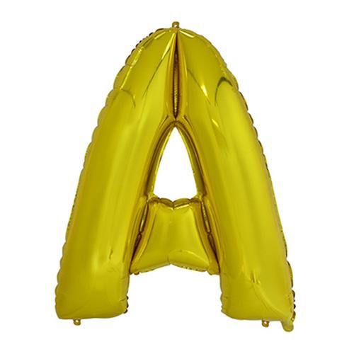Gold Letter A Foil Balloon - 86cm - The Base Warehouse