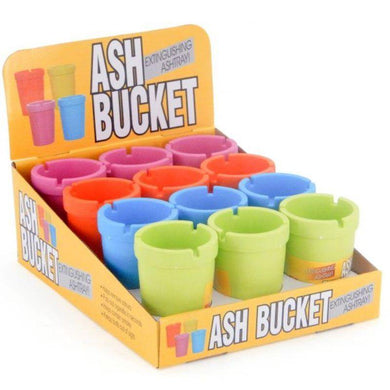 4 Assorted Colours Small Ash Bucket - The Base Warehouse