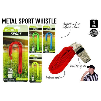 Sport Whistle with Chord - The Base Warehouse