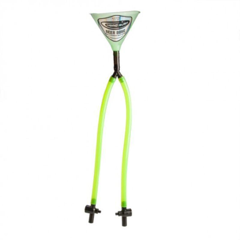 Head Rush Double Tube Glow in Dark Beer Bong - 90cm - The Base Warehouse