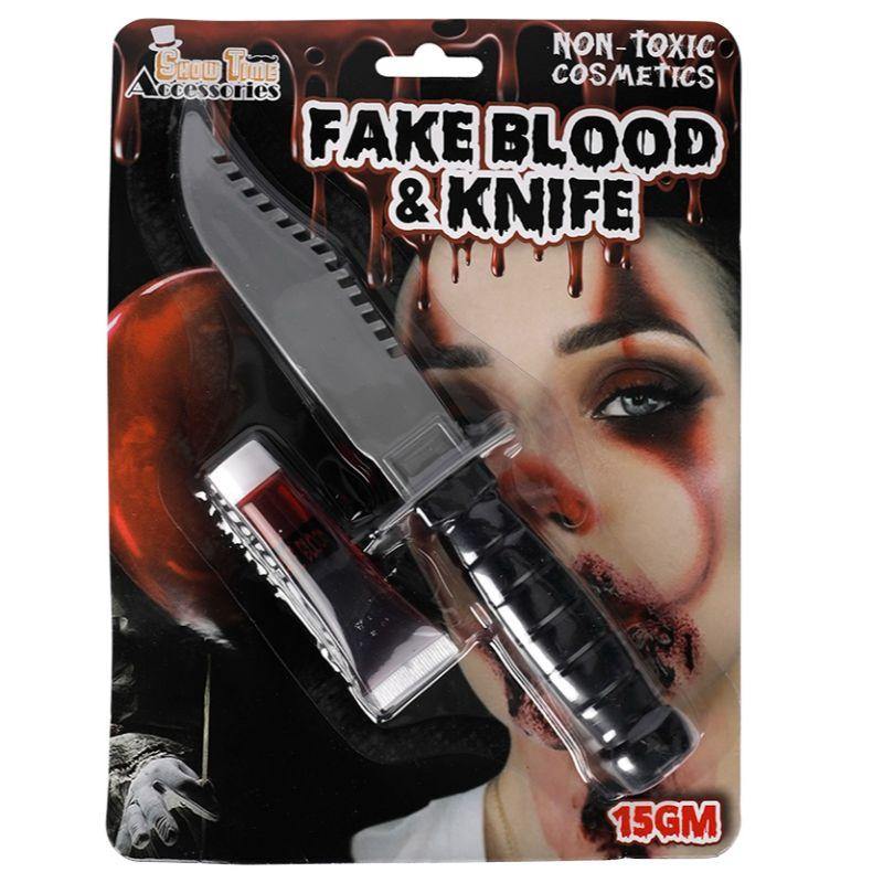 Knife & Fake Blood 15gm - The Base Warehouse