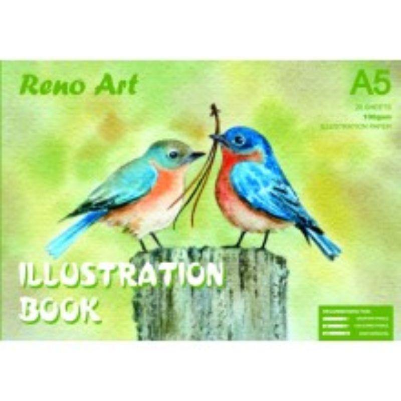 A5 100gsm Illustration Book - 20 Sheets - The Base Warehouse