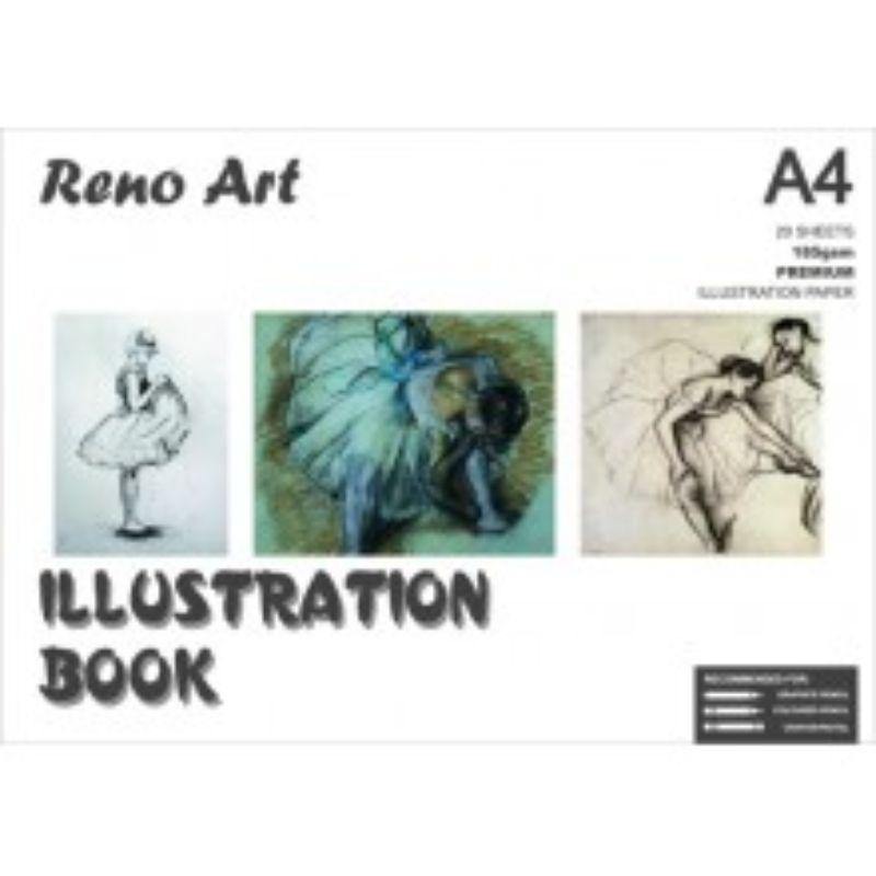 A4 185gsm Illustration Book - 20 Sheets - The Base Warehouse