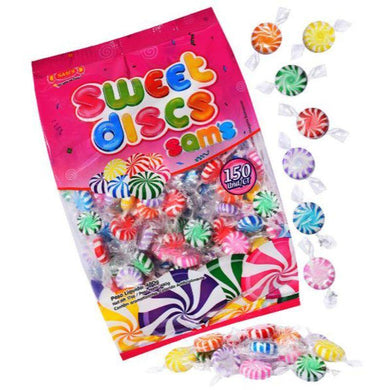 150 Pack Sweet Discs Candy - The Base Warehouse