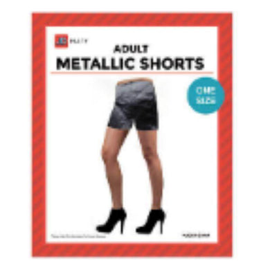 Black Metallic Shorts - The Base Warehouse