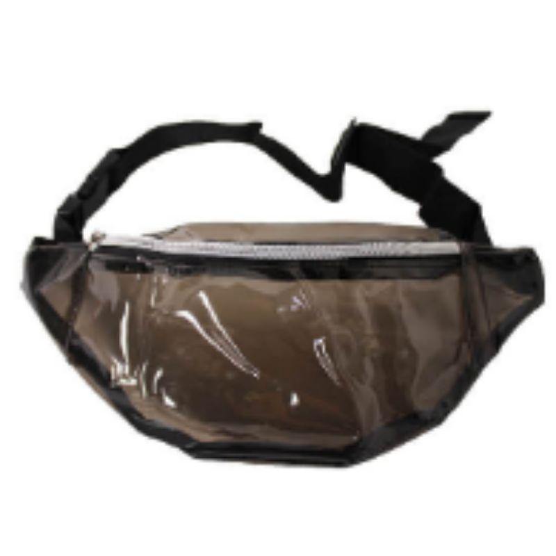 Transparent Black Fanny Pack Bum Bag - The Base Warehouse