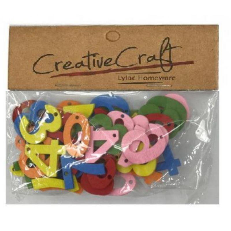 26 Pack Wooden Mini Numbers - The Base Warehouse