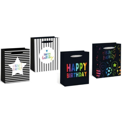 Multi-Colour Birthday Design XL Gift Bag - 32cm x 42cm x 11.5cm - The Base Warehouse