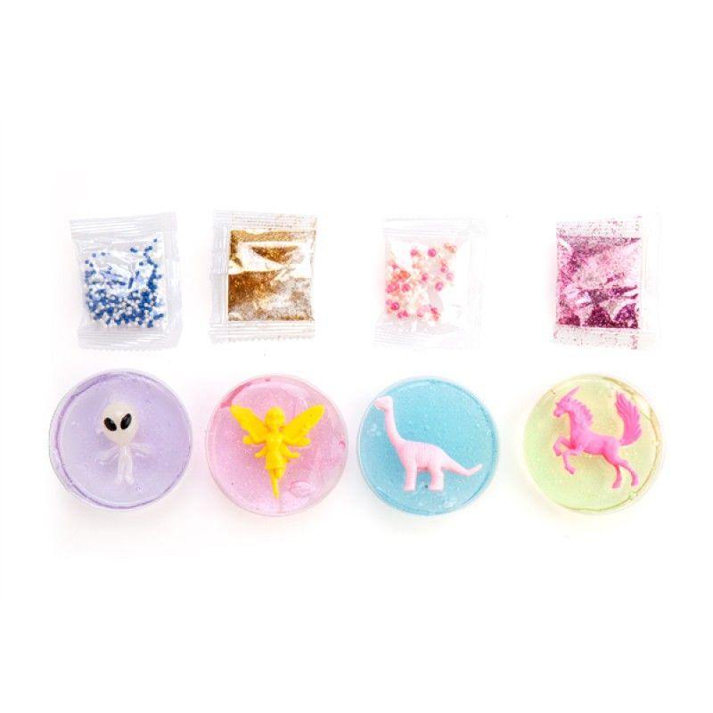 4 Assorted Design Glow in Dark Putty Party Mix - 7cm x 3.5cm - The Base Warehouse