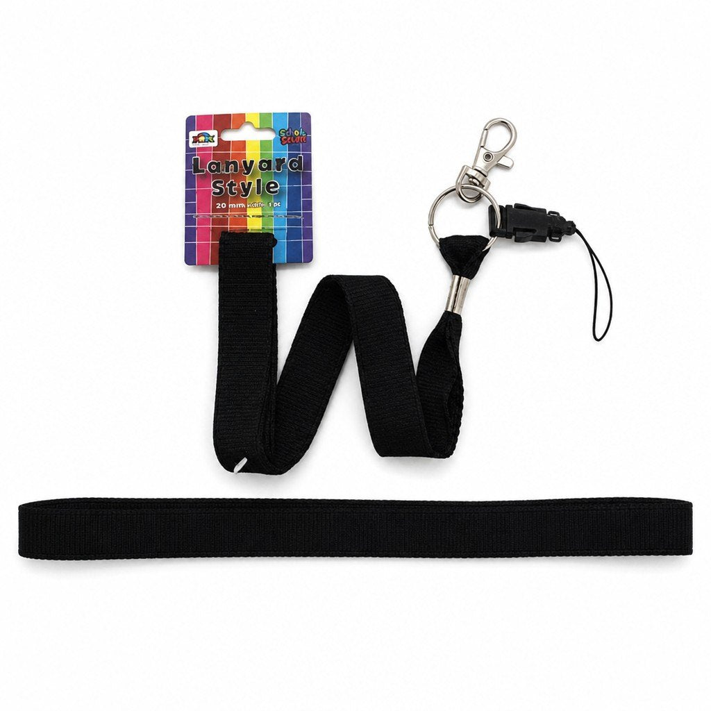 Black Lanyards - 90cm - The Base Warehouse
