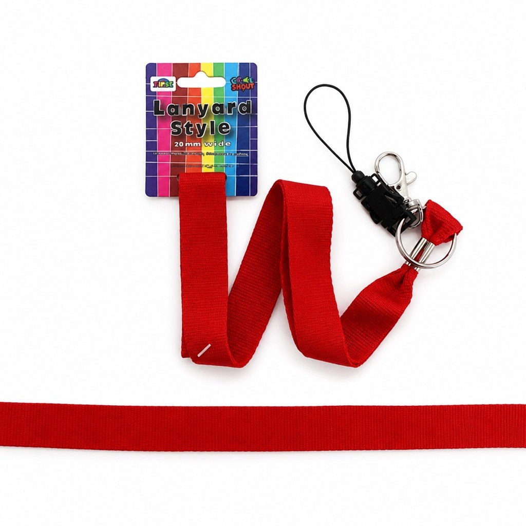 Plain Red Lanyards