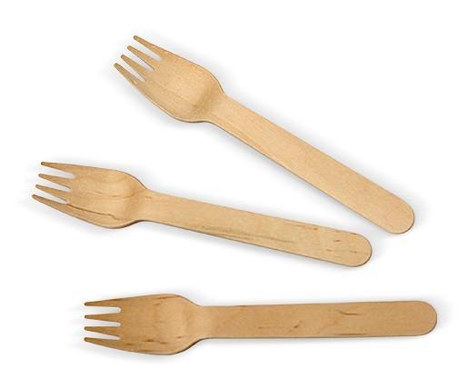 20 Pack Bamboo Forks - The Base Warehouse