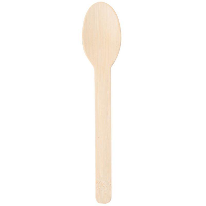 20 Pack Bamboo Spoons - 14cm - The Base Warehouse