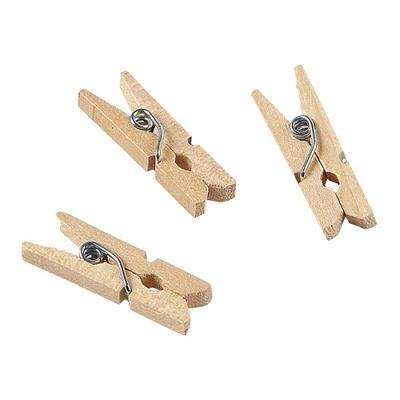 50 Pack Wooden Pegs - The Base Warehouse