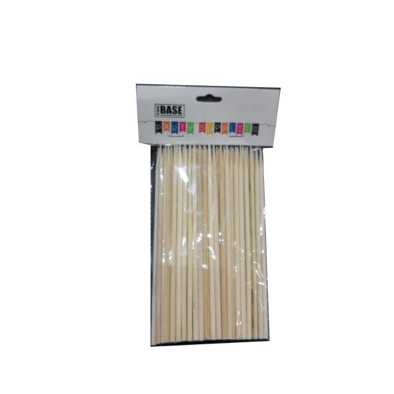 100 Pack Bamboo Skewers - 15cm - The Base Warehouse