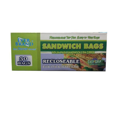 30 Pack Recloseable Storage Bags - 16.5cm x 5cm - The Base Warehouse