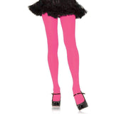 Load image into Gallery viewer, Neon Pink Nylon Tights - OS - The Base Warehouse
