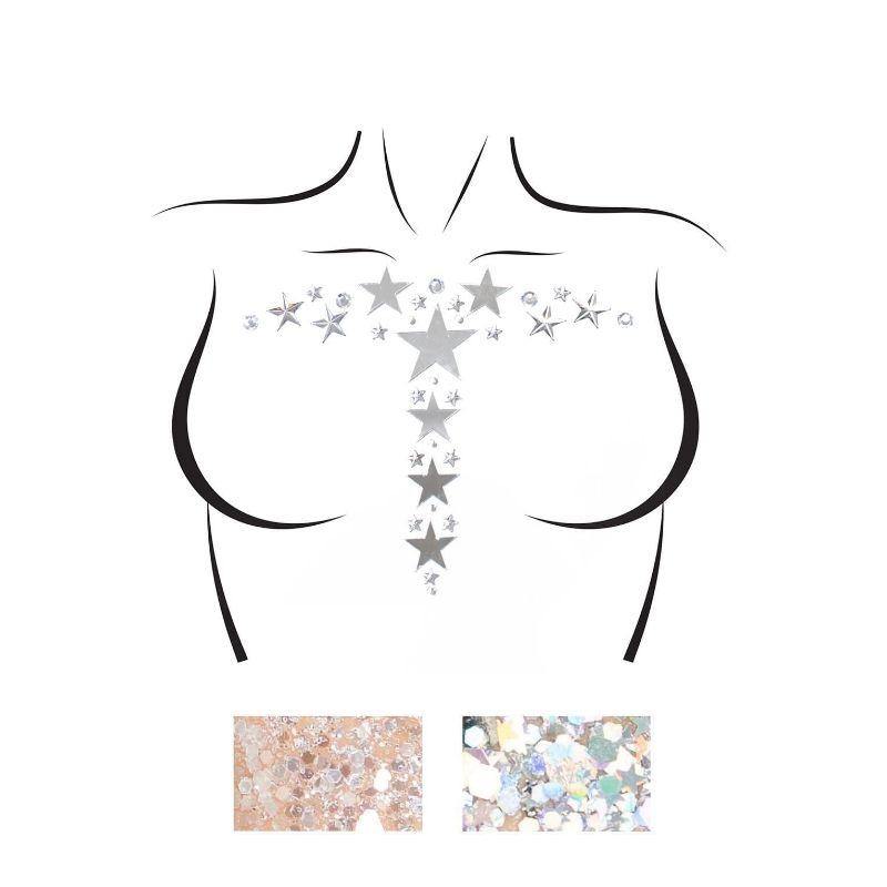 Kismet Adhesive Body Jewels Sticker & Body Glitter Packs | The Base ...