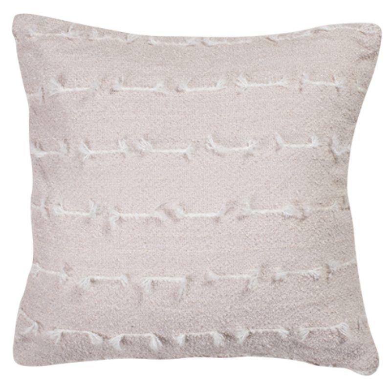Oat Embellished Cushion with Insert - 45cm - The Base Warehouse
