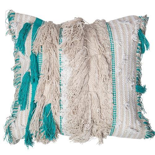 Jaded Stringed Embellished Cushion - 45cm x 45cm - The Base Warehouse