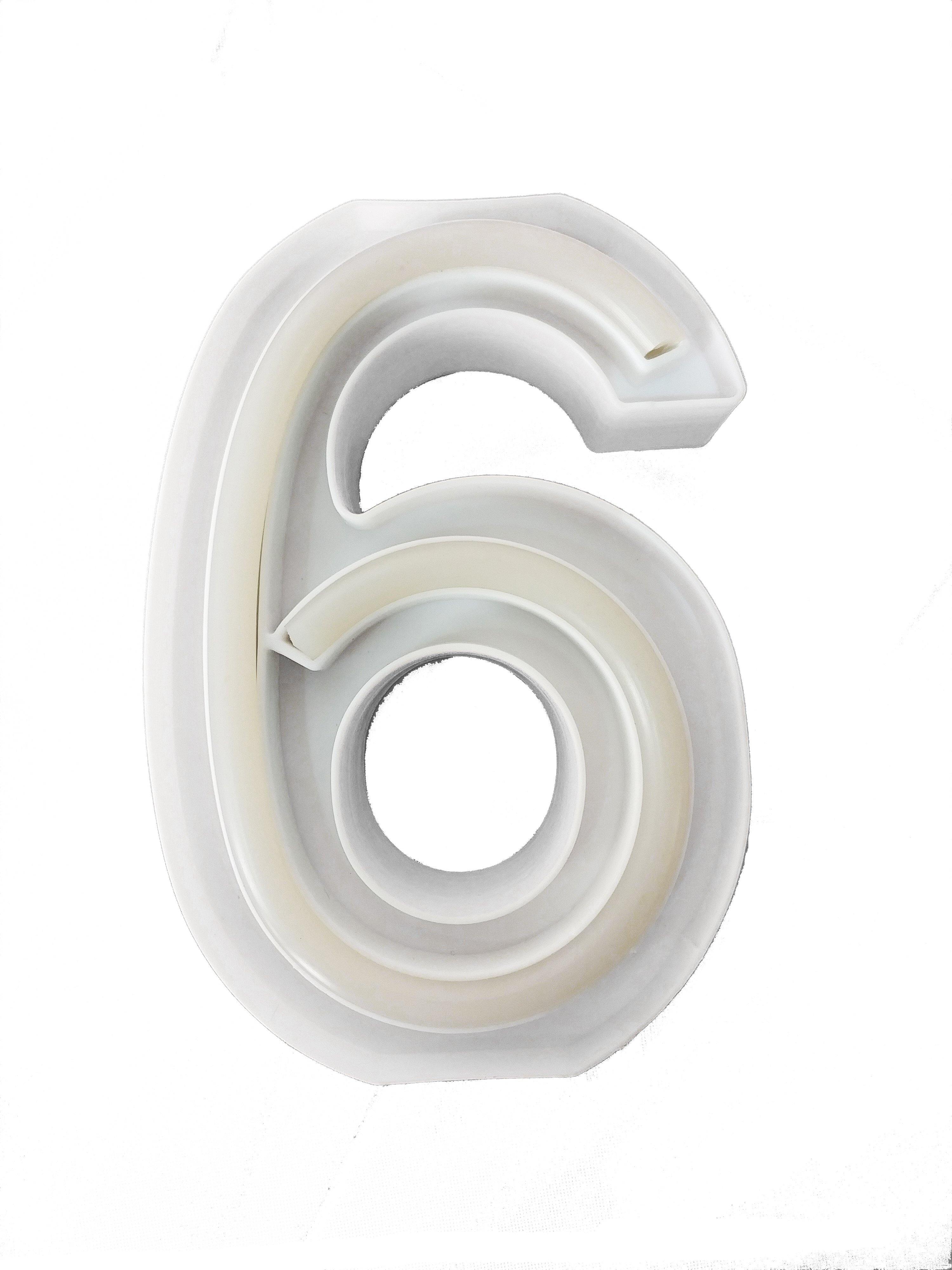 LED Number Light - 6 - The Base Warehouse