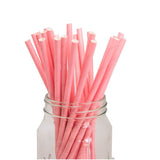 Load image into Gallery viewer, 25 Pack Light Pink Paper Straws - 23cm
